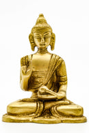 Bronze Buddha Statue - Giving A Blessing, 9.5cm