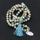 Amazonite with Raw Guru Bead Mala