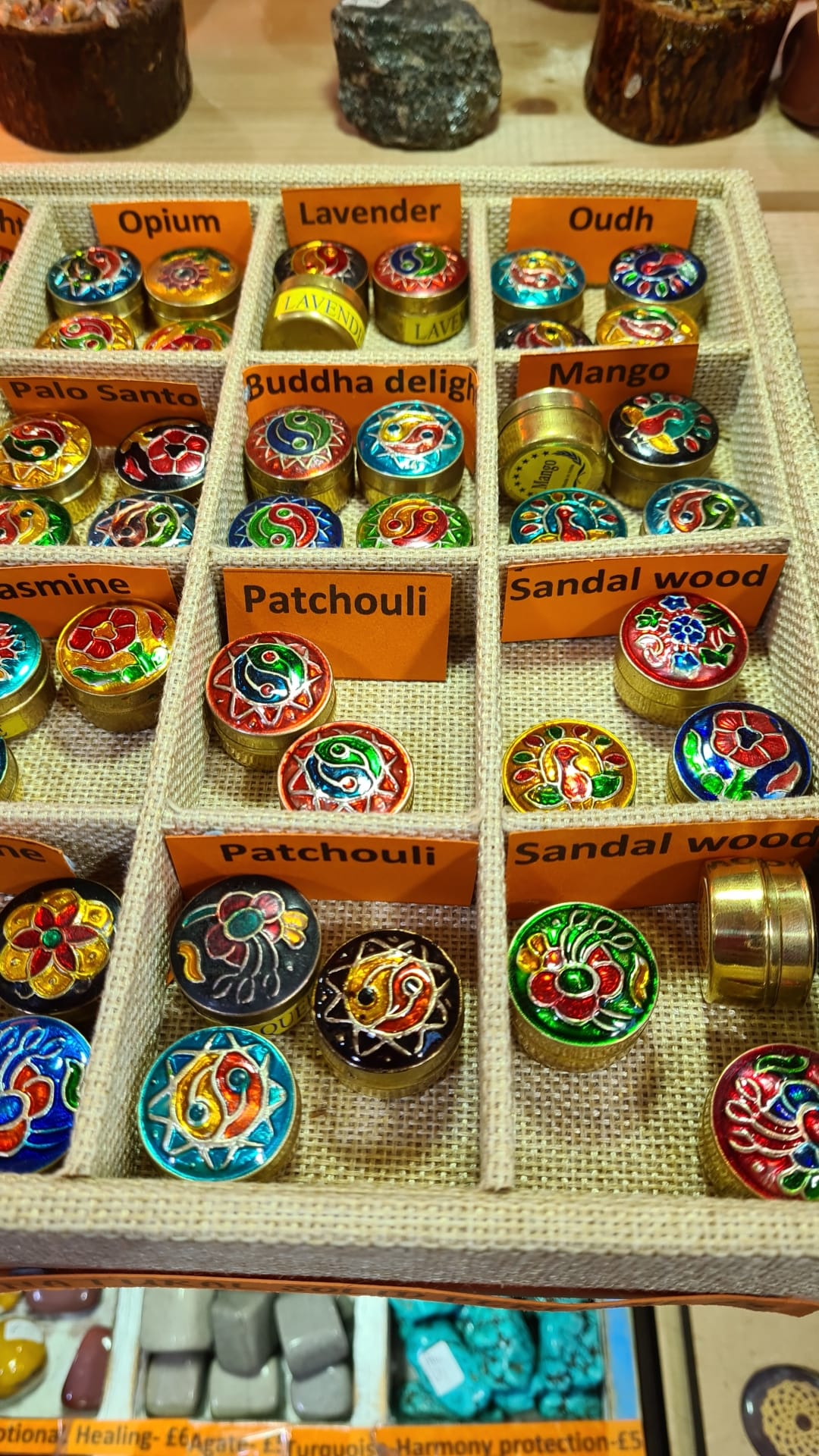 Natural Solid Perfume In Enamel Tin - Various Fragrances