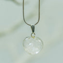 Quartz Heart Pendant