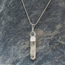 Quartz Point Necklace with Crystal Ball