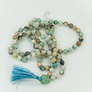 Amazonite with Raw Guru Bead Mala