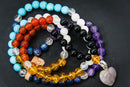 Crystal Mala Beads with Different Stones for Healing