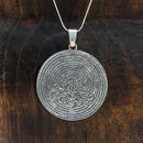 Large Metal Tree of Life Round Necklace
