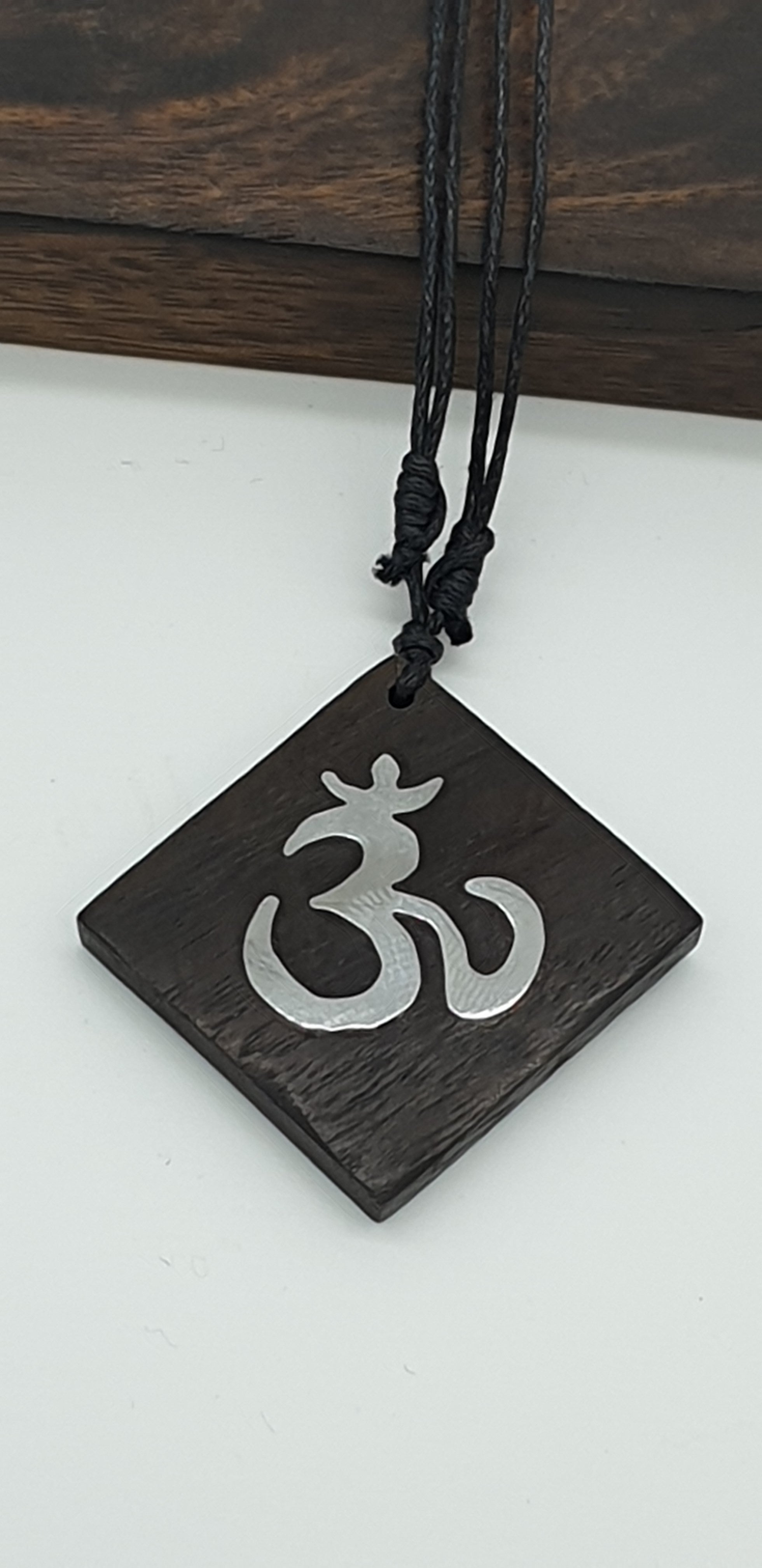 Om Wooden Necklace