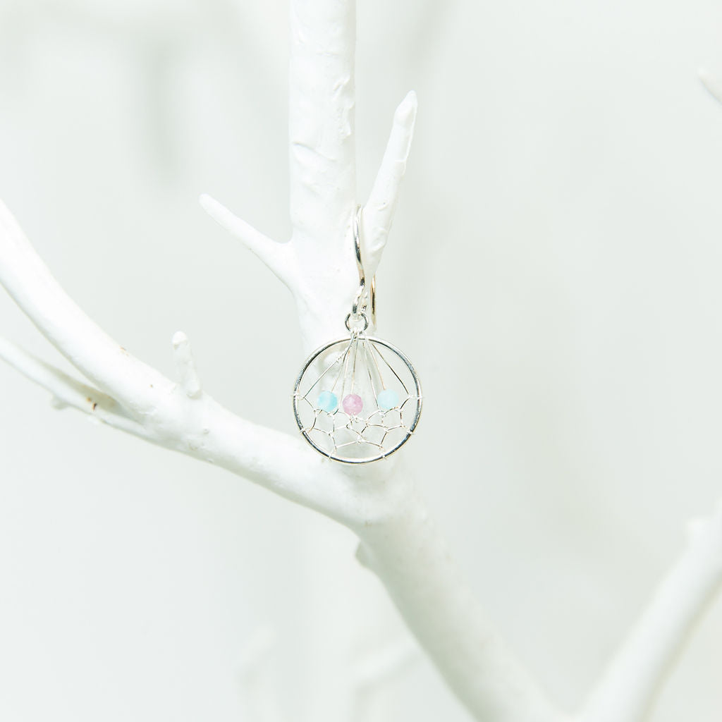Sterling Silver Dream Catcher Earrings
