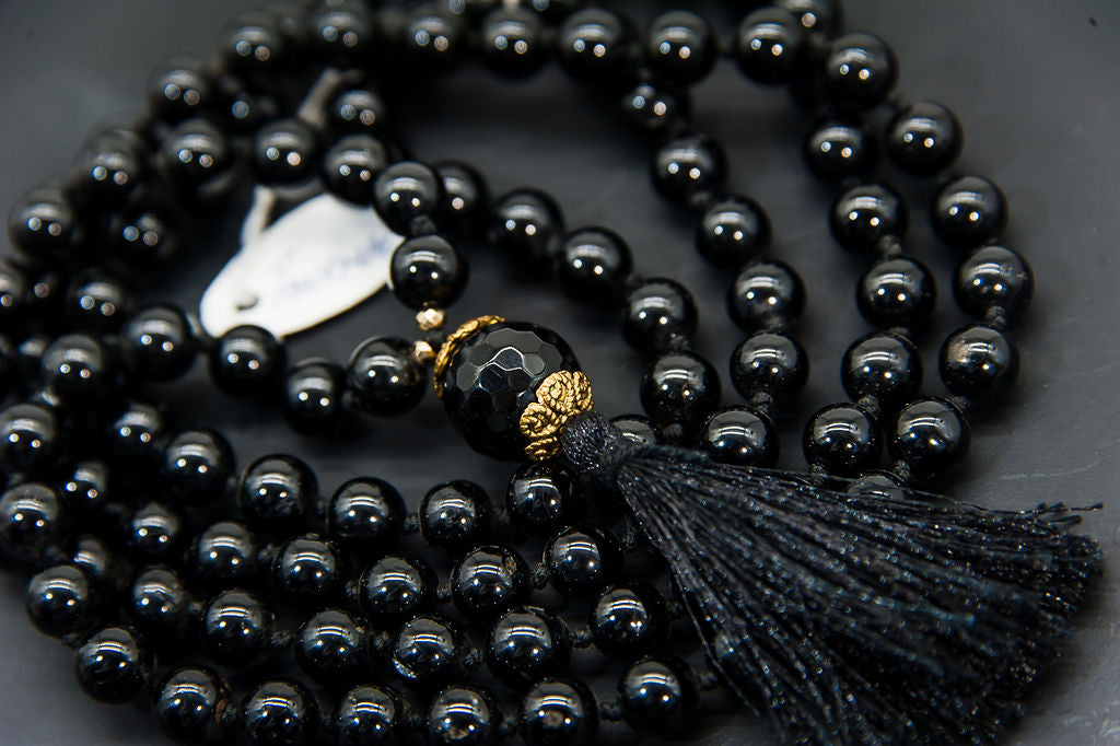 Tourmaline Mala Beads