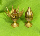 Brass Lotus Flower on a Turtle’s Back Incense Cone Burner