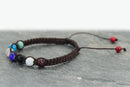 Multi Coloured Stones Woven Bracelet