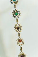 Chakra Brass Pendant with Stones