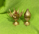 Brass Lotus Flower on a Turtle’s Back Incense Cone Burner