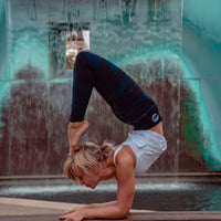 Balance Seamless Organic Yoga Leggings Full Length - Blue/Black