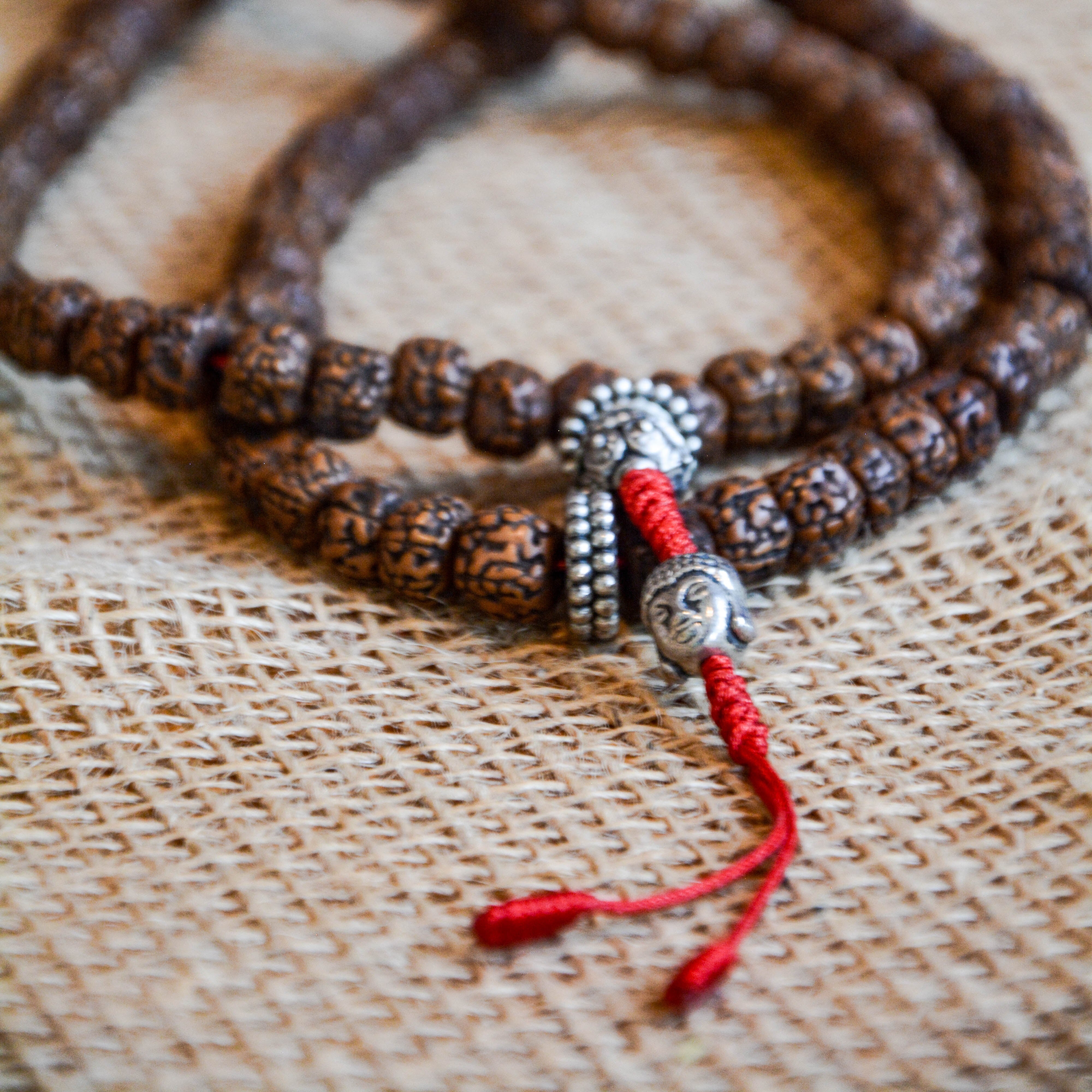 Beaded Nepalese Mala with Buddha