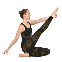 Bhakti Organic Black Yoga Outfit - Seamless Vest And Leggings Set