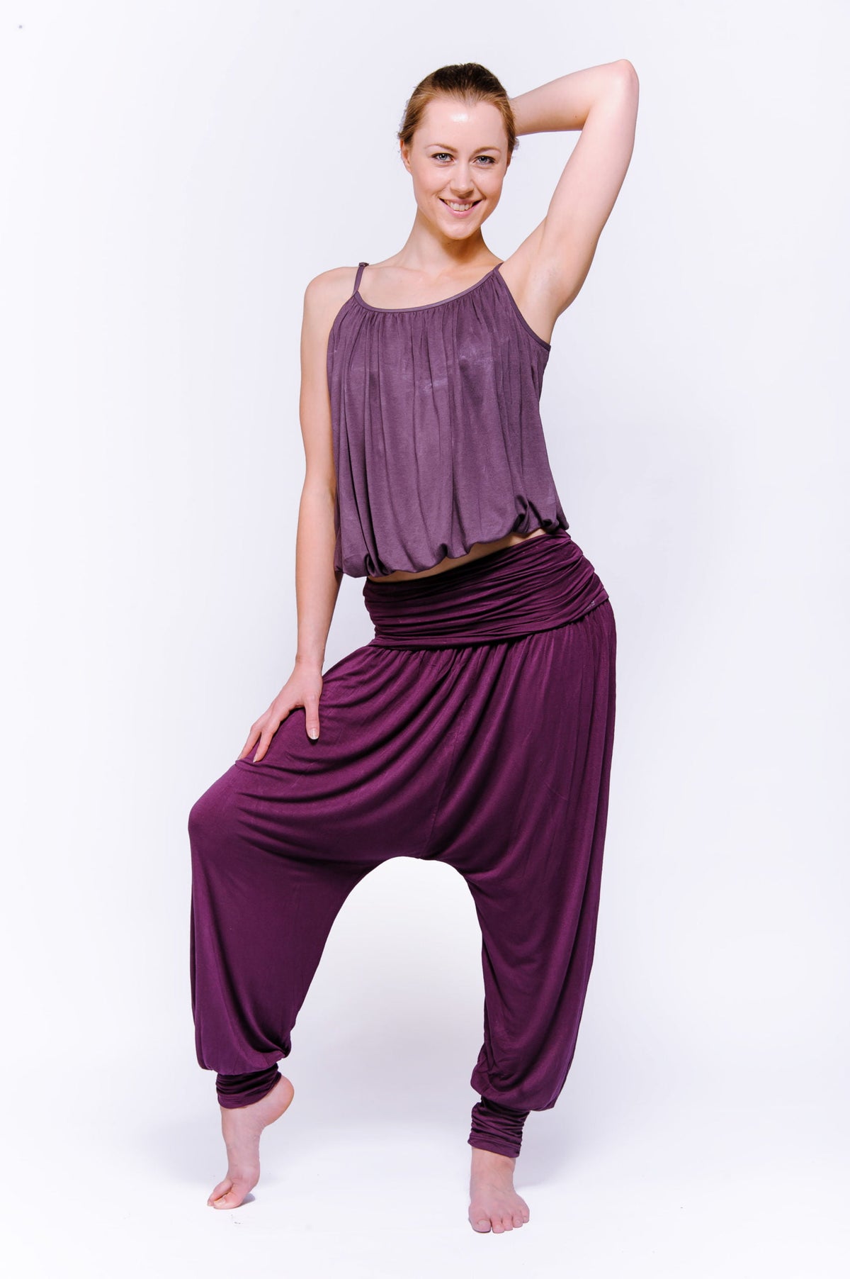 TMS Satin Slit Harem Yoga Pant BellyDance Club Costume Trouser Aladdin TMS Satin Slit Harem Yoga Pant BellyDance Club Costume Trouser Aladdin