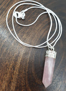 Crystal Point Necklace - Silver, Various Gemstones