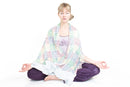 Gayatri Mantra Meditation Shroud - White, 100% Cotton