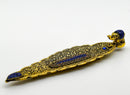 Gold Elephant Incense Holder With Mosaic Detail
