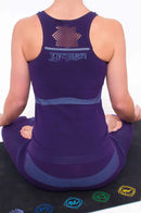 Lotus Skirt Yoga Outfit - Organic, Purple, Seamless, Moisture Wicking