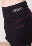 Lotus Yoga Skirt Capri Pants - Organic, Black