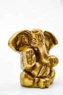 Mini Ganesha Incense Holder/Statue - Bronze