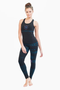 Namaste Black Seamless Yoga Top, Moisture Wicking, Supported