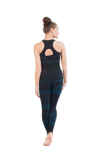 Namaste Black Seamless Yoga Top, Moisture Wicking, Supported
