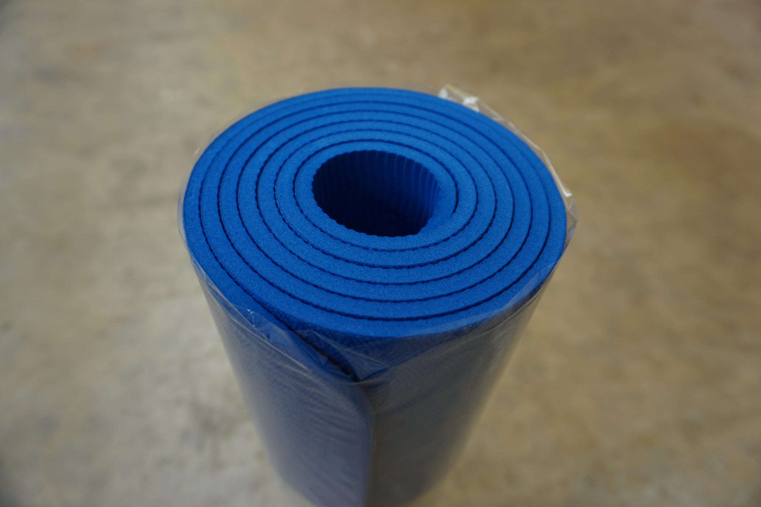 Non Slip Yoga Mat With Alignment, 6mm Thick, Eco TPE, Royal Blue