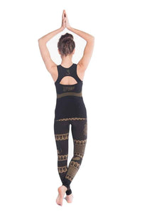 Om Seamless Yoga Top - Organic, Black, Moisture Wicking