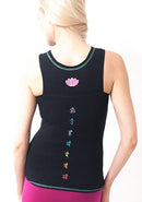 Satya Hand Painted Black Chakra Top/Vest