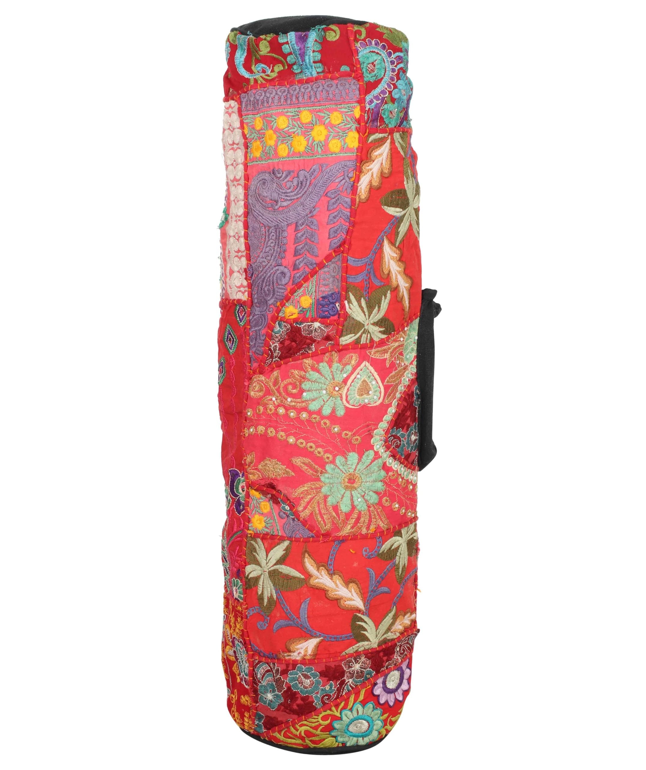 Toran Yoga Mat Bag - Handmade, Unique Patchwork - similar one colour patch