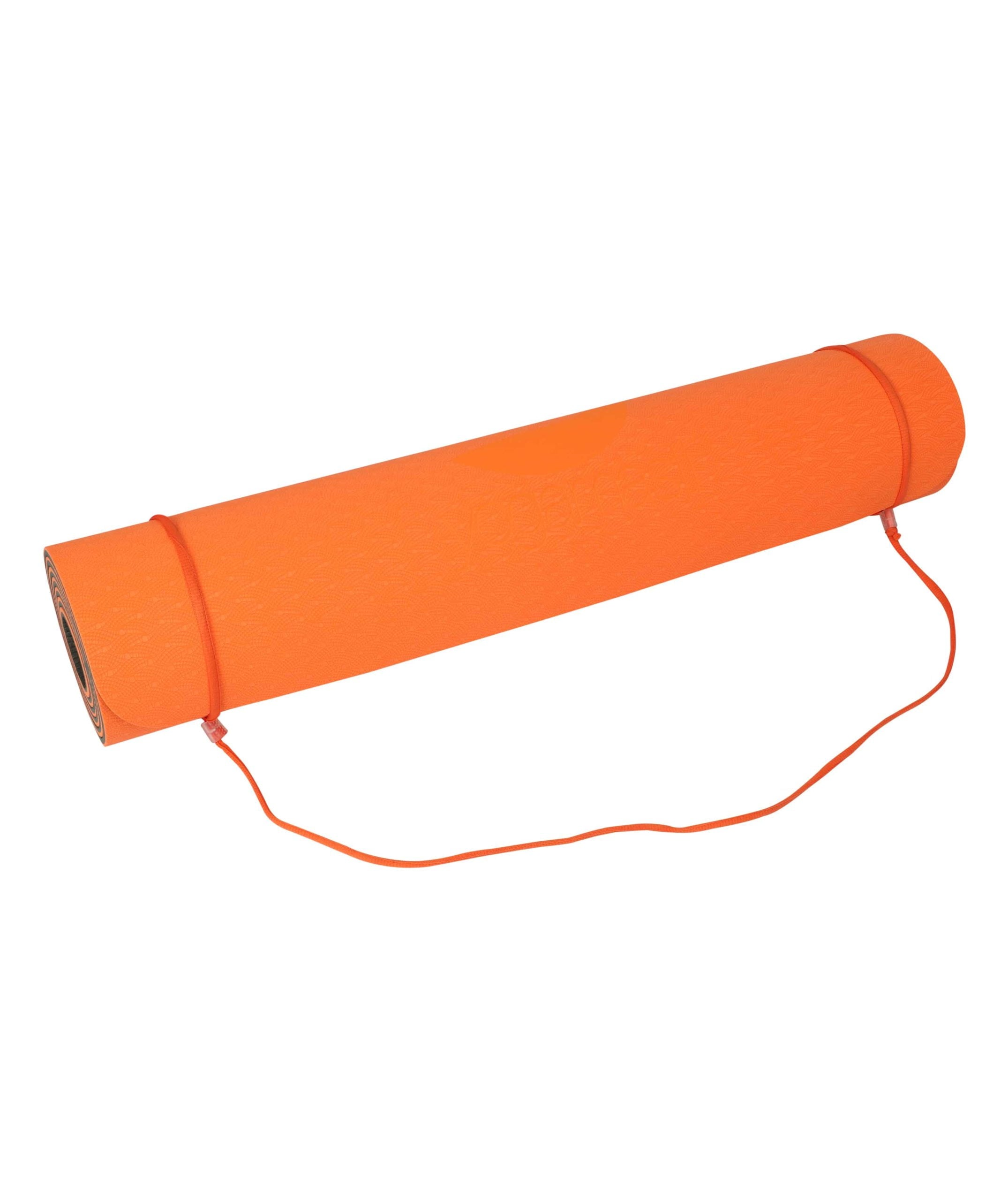 Yogamasti Practice Sticky Yoga Mat 6mm - Orange/Olive