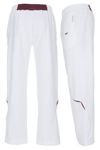 'Yogi' White Yoga Pants For Men - Wide Leg, Adjustable Waist