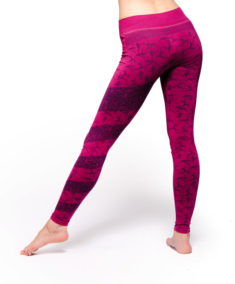 We're going organic, so grab a bargain like these pink ashtanga yoga leggings. Same quality performance Yoga clothing, just a non organic fabric.