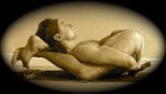 Yoga teacher interview with Ervin Menyhart. This image shows him in a difficult asana with his legs behind his head.