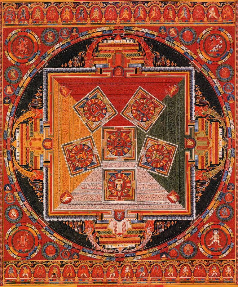 Tibetan mandala of the chakravartins