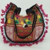 pink hippy patchwork handbag
