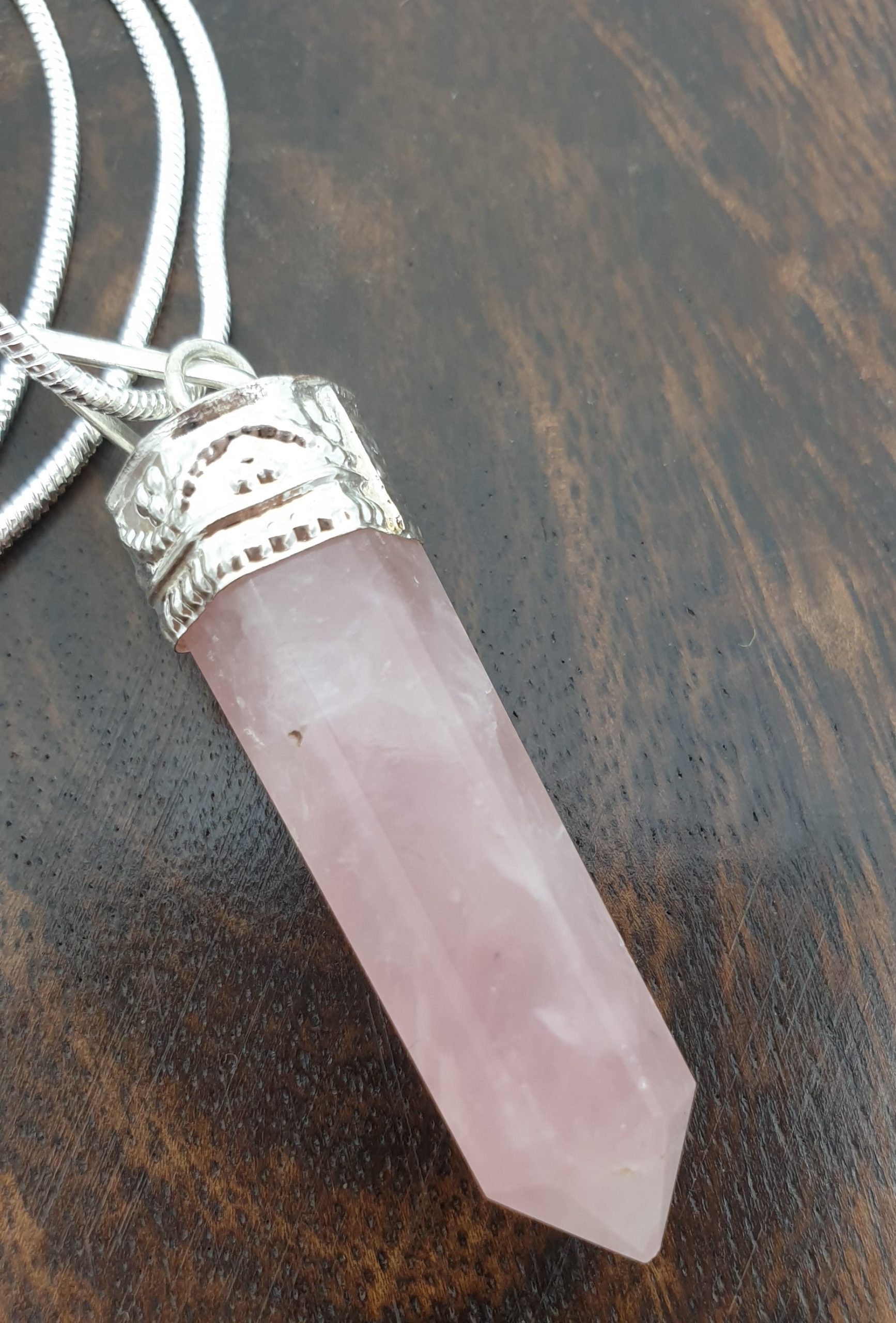 crystal point necklace