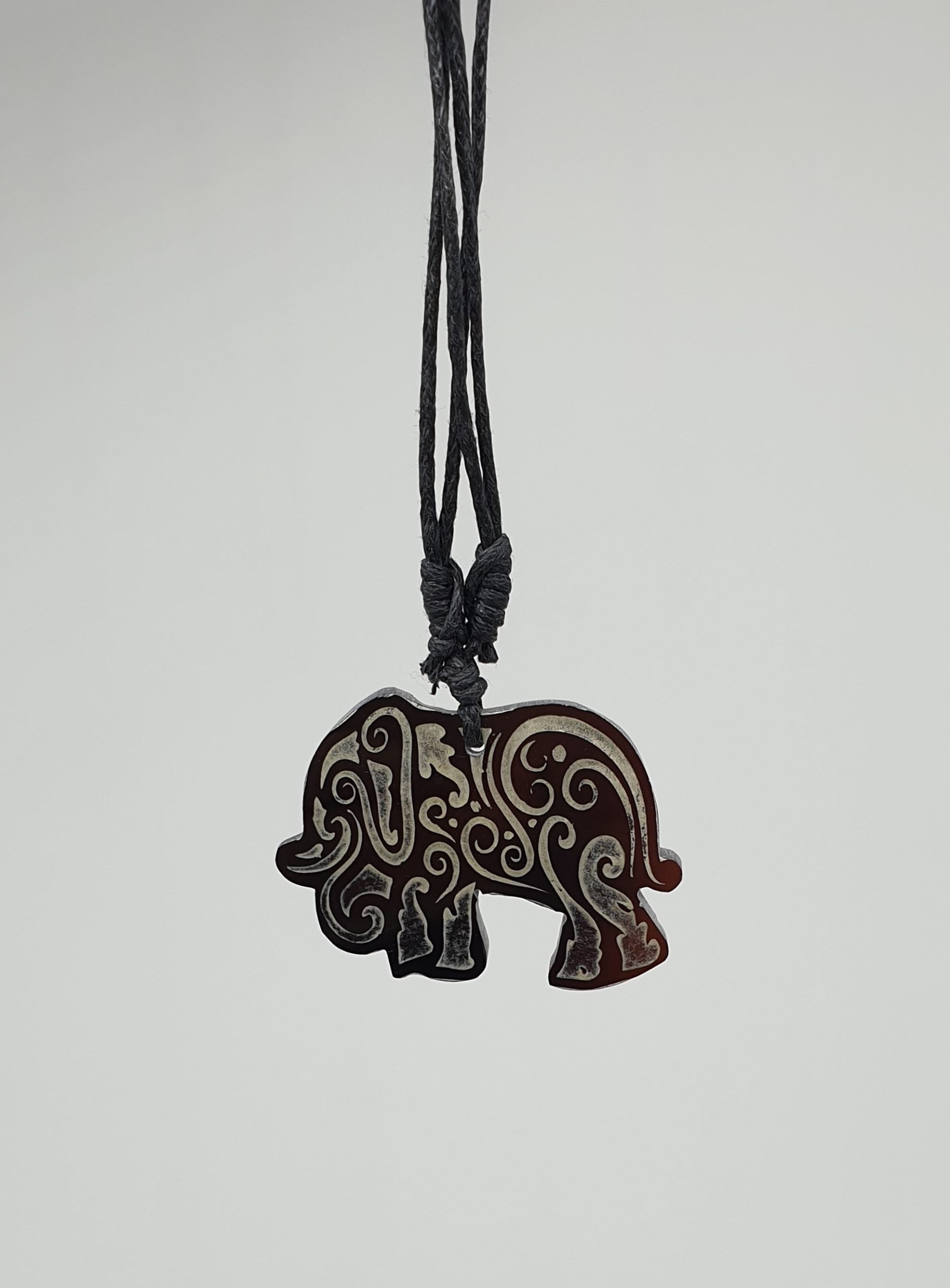 shell elephant necklace