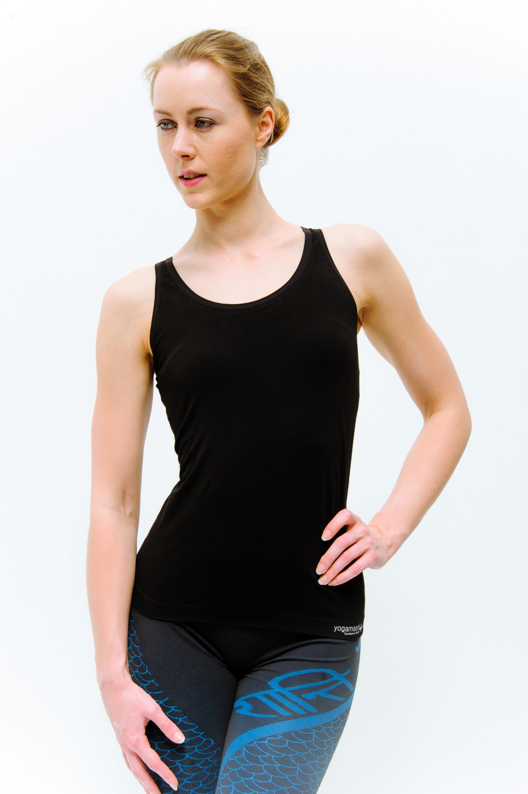 Super Soft Yoga Vest - Black, Women's Vests
