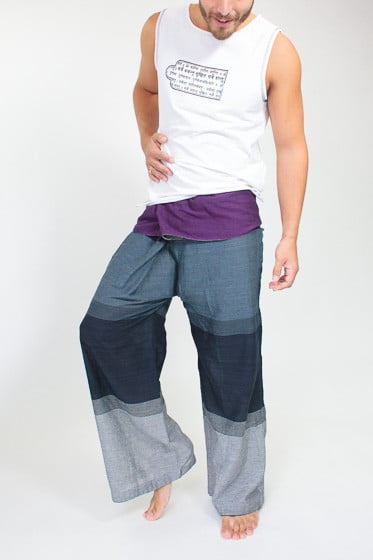 Fishermans Yoga Pants For Men - Grey, Purple, Navy