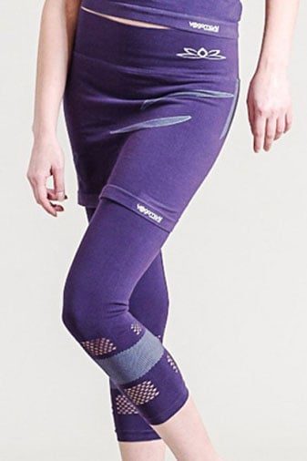Lotus Yoga Skirt Capri - Organic, Purple, Seamless
