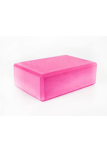 Pink Yoga Block - Extra Light, Strong, Soft Touch